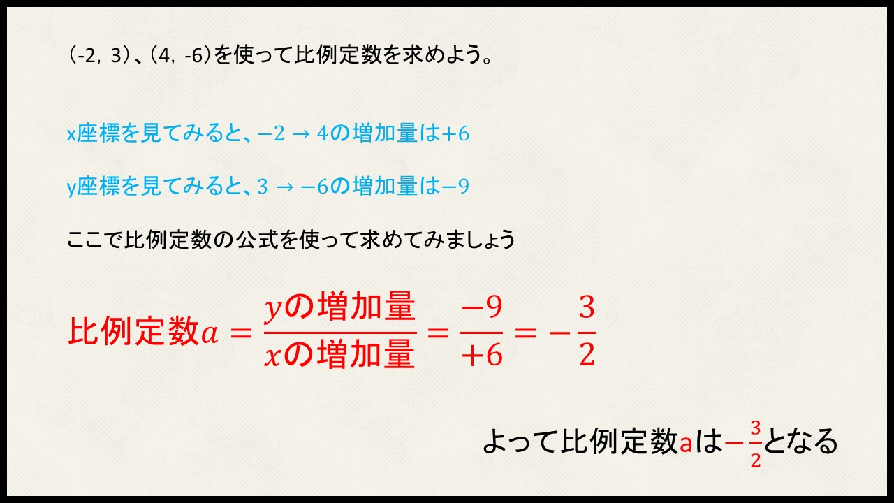 比例のグラフ その２